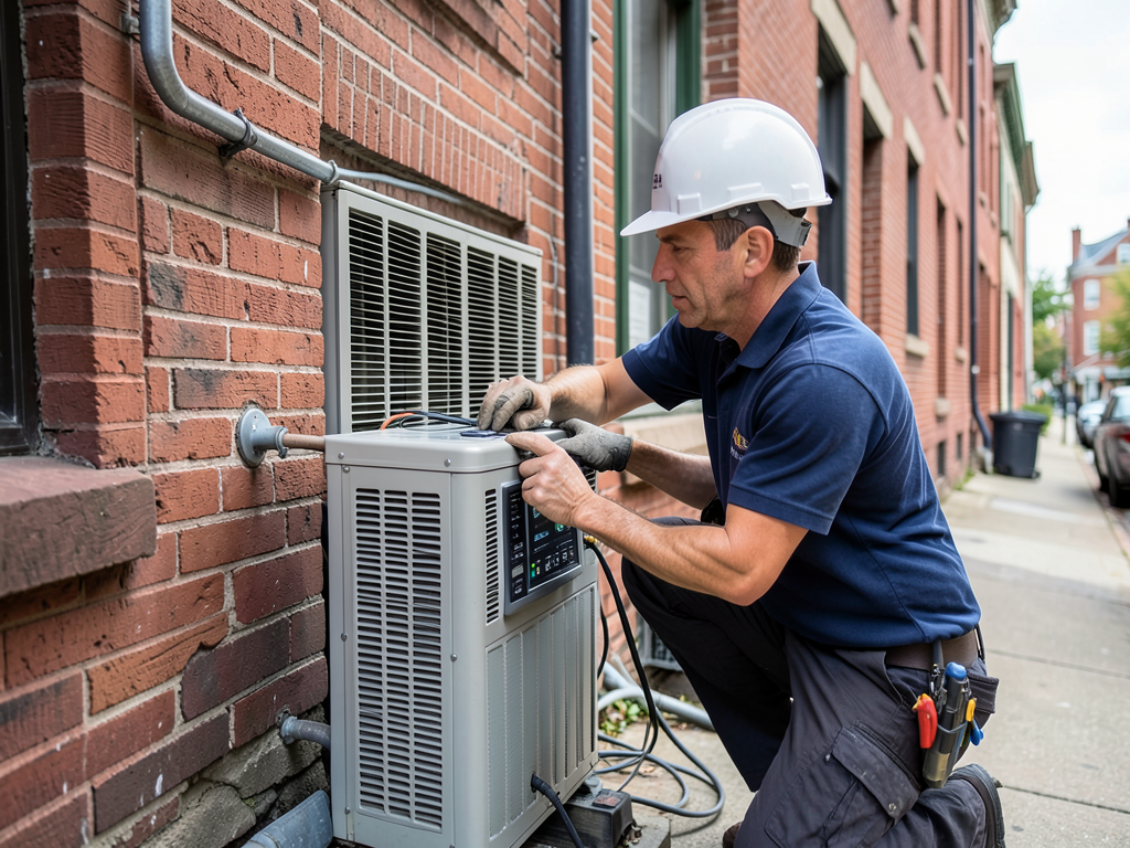 Emergency air conditioning repair for historic wat